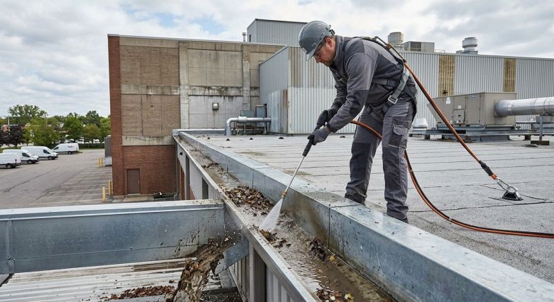 Church Gutter Cleaning in Roseville, CA