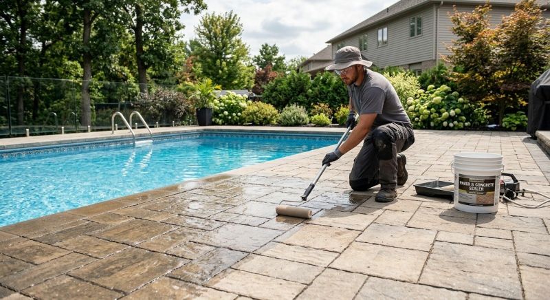 Pool Patio Sealing in Bellevue, WA